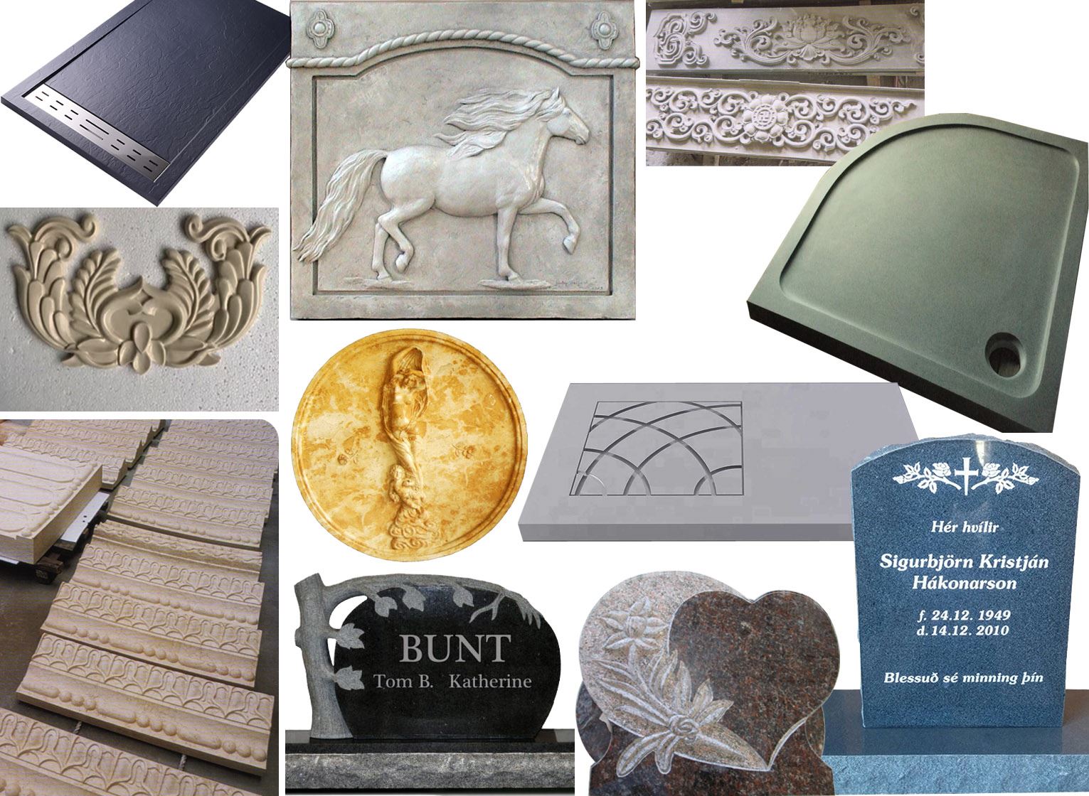 applicatin of stone engraving machine